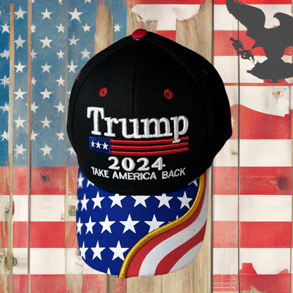 Trump Take America Back Flag Brim