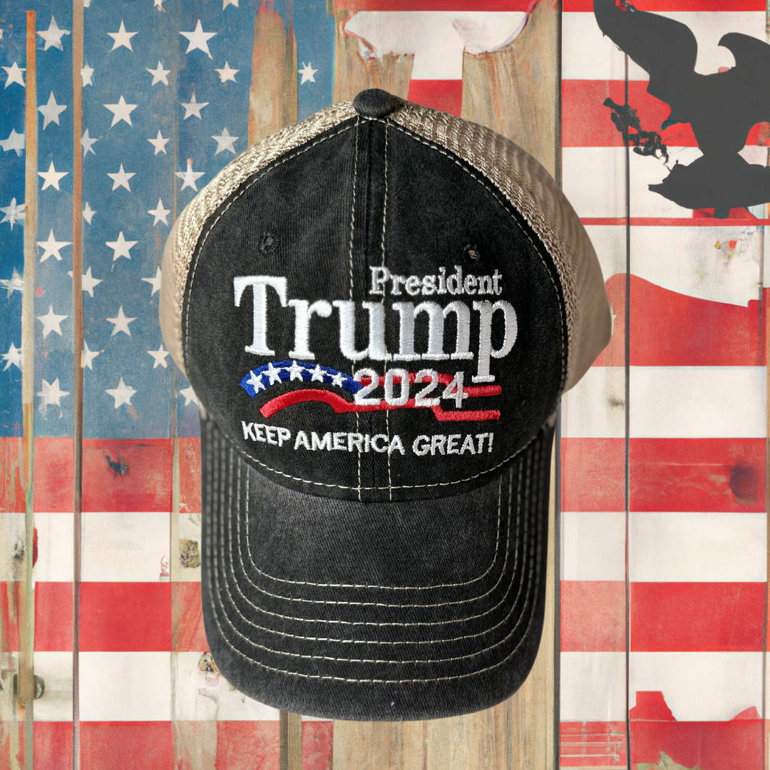 Trump 2024 Black Denim