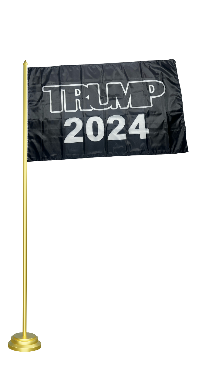 Trump 2024 Black Flag