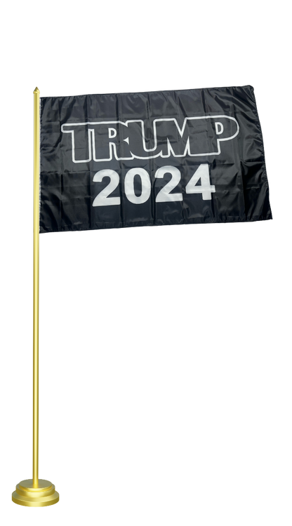 Trump 2024 Black Flag