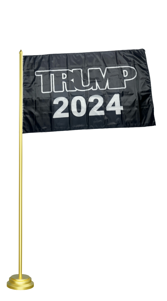 Trump 2024 Black Flag