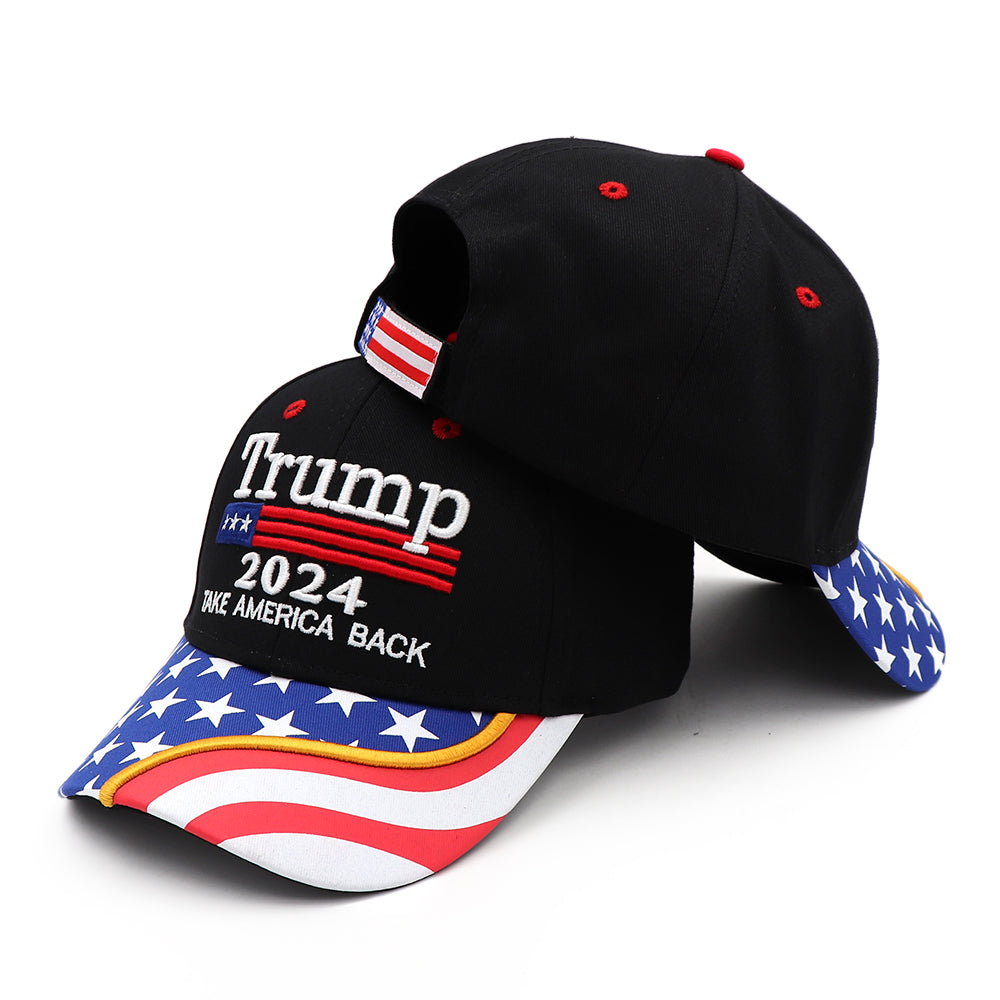 Trump Take America Back Flag Brim