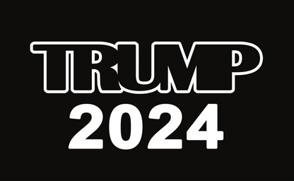 Trump 2024 Black Flag