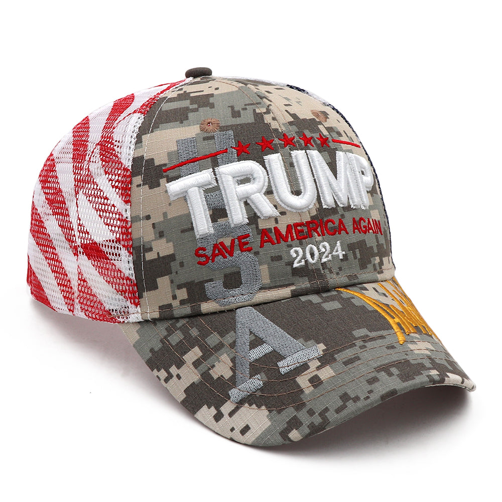 Trump Save America Again Glitch Camo